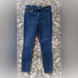 DKNY Women's Deep Blue Delancey High Rise Skinny Jeans